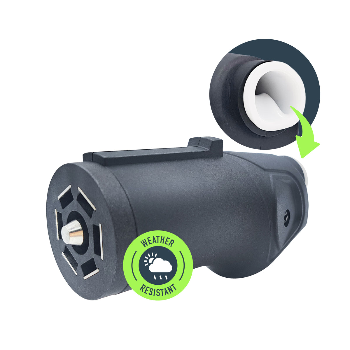 Trailer-Side 7-Way RV Blade Trailer Connector