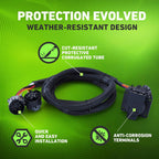 7FT Vehicle-to-Trailer 7-Way RV Blade Wiring Harness Extension