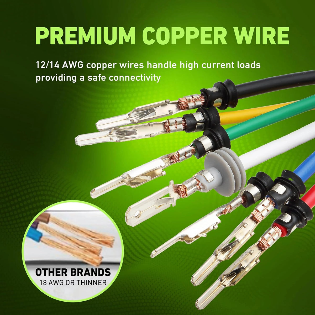 7FT Vehicle-to-Trailer 7-Way RV Blade Wiring Harness Extension
