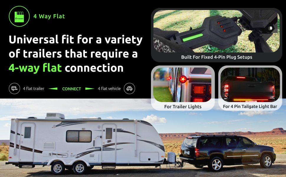 4FT Trailer-Side 4-Way Flat Connector