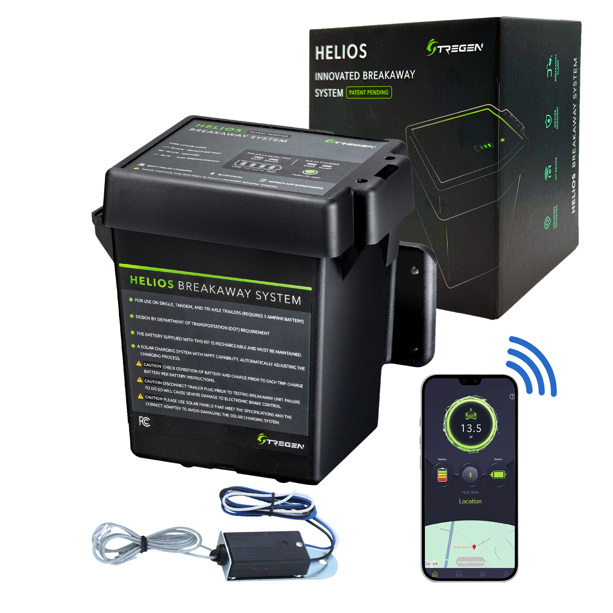 HELIOS Smart Trailer Breakaway Kit