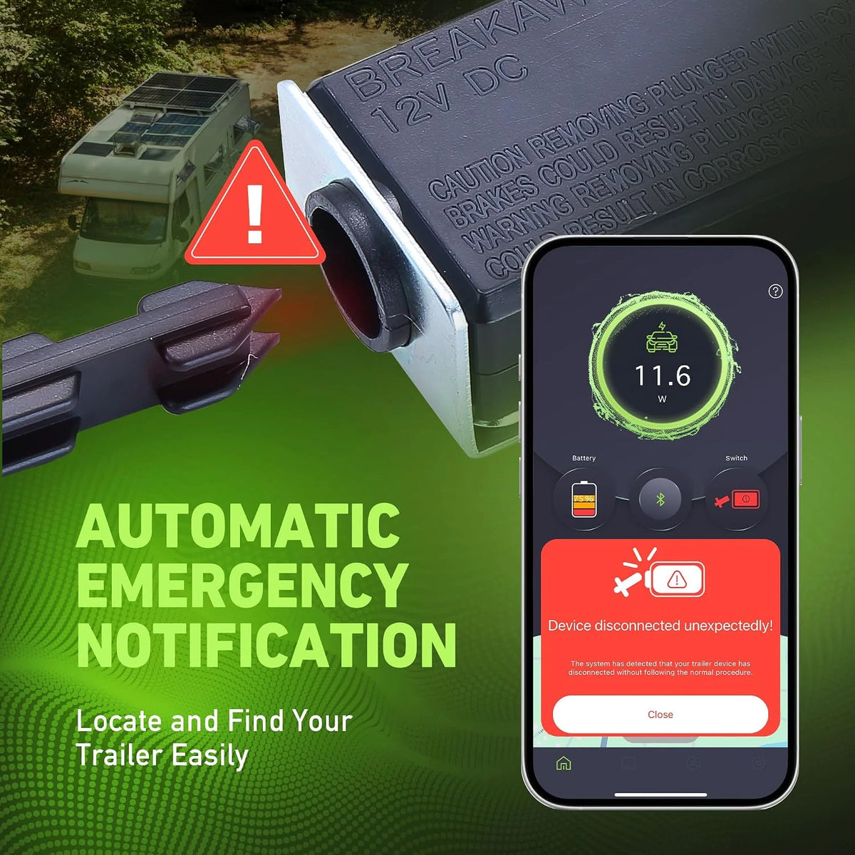 HELIOS Smart Trailer Breakaway Kit