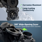 Heavy-Duty Vehicle-Side 7-Way RV Blade Trailer Connector