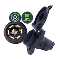 Heavy-Duty Vehicle-Side 7-Way RV Blade Trailer Connector