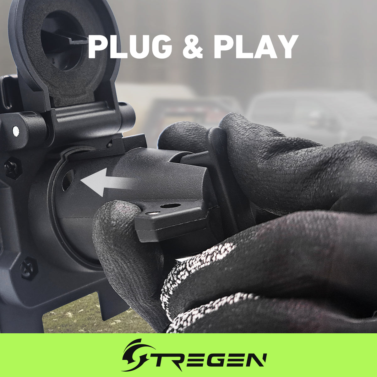 Trailer-Side 7-Way RV Blade to 4-Way Flat Trailer Wiring Adapter