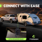 Vehicle-Side 4-Way Flat to 7-Way RV Blade Trailer Wiring Adapter
